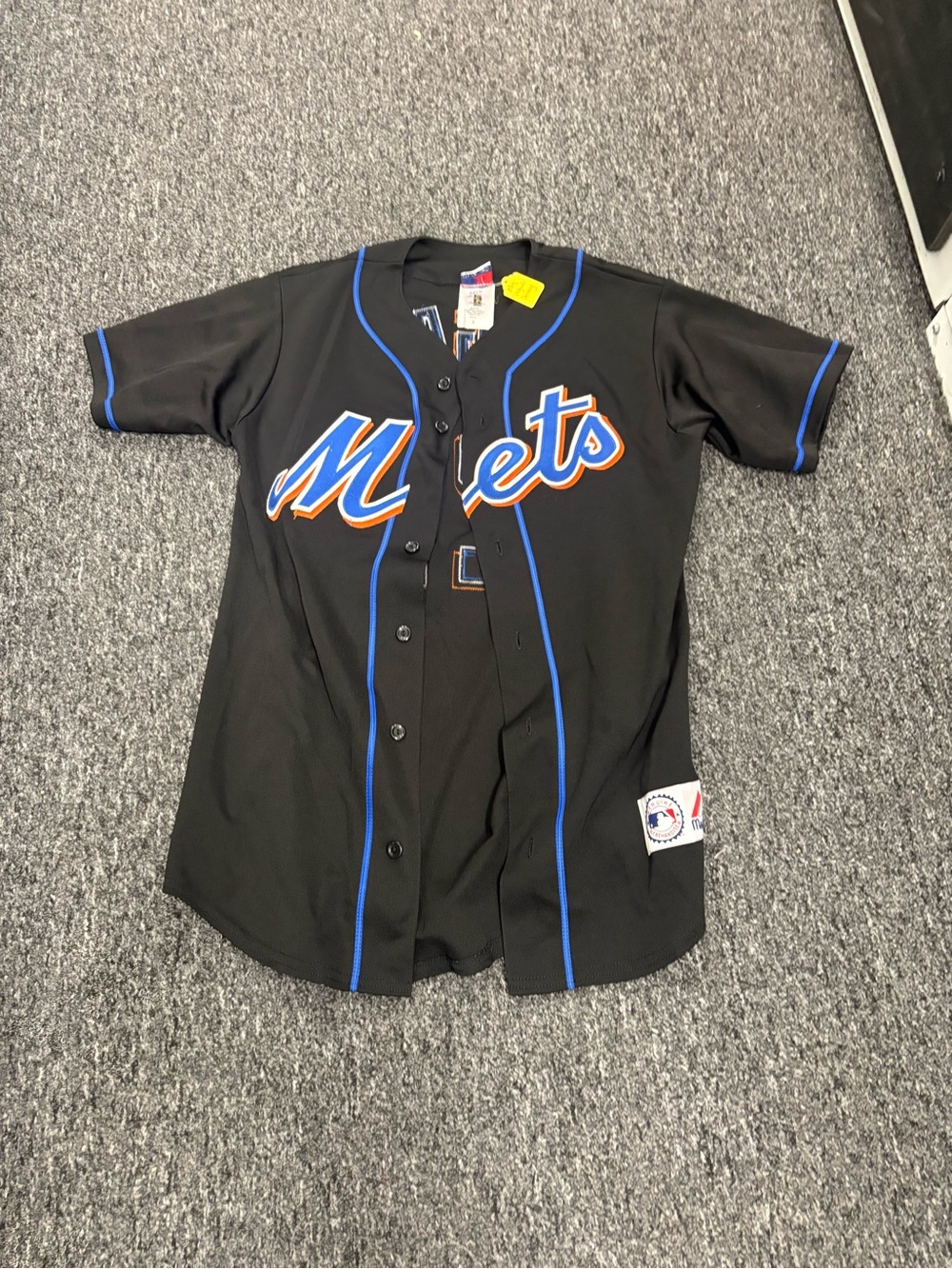 Mets Black men Baseball Jersey size small